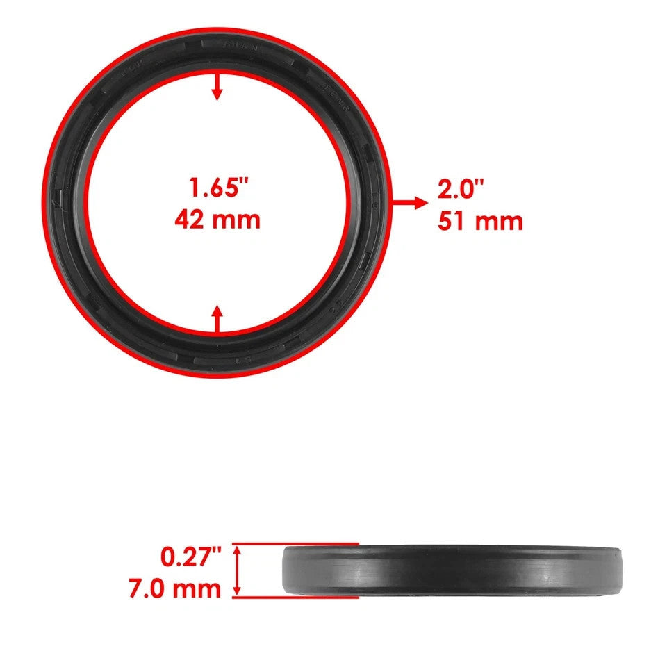 Rear Differential Seal & O Ring Kit For Honda Rancher 420 TRX420FM 4x4 2007-2013