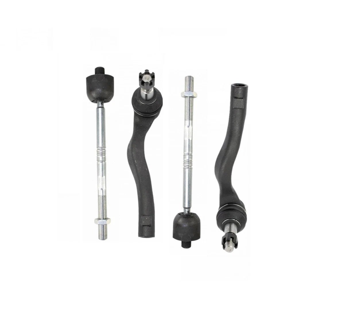 Front Inner & Outer Tie Rod Rack Steering End Kit Set of 4 for 4Matic W204 W207