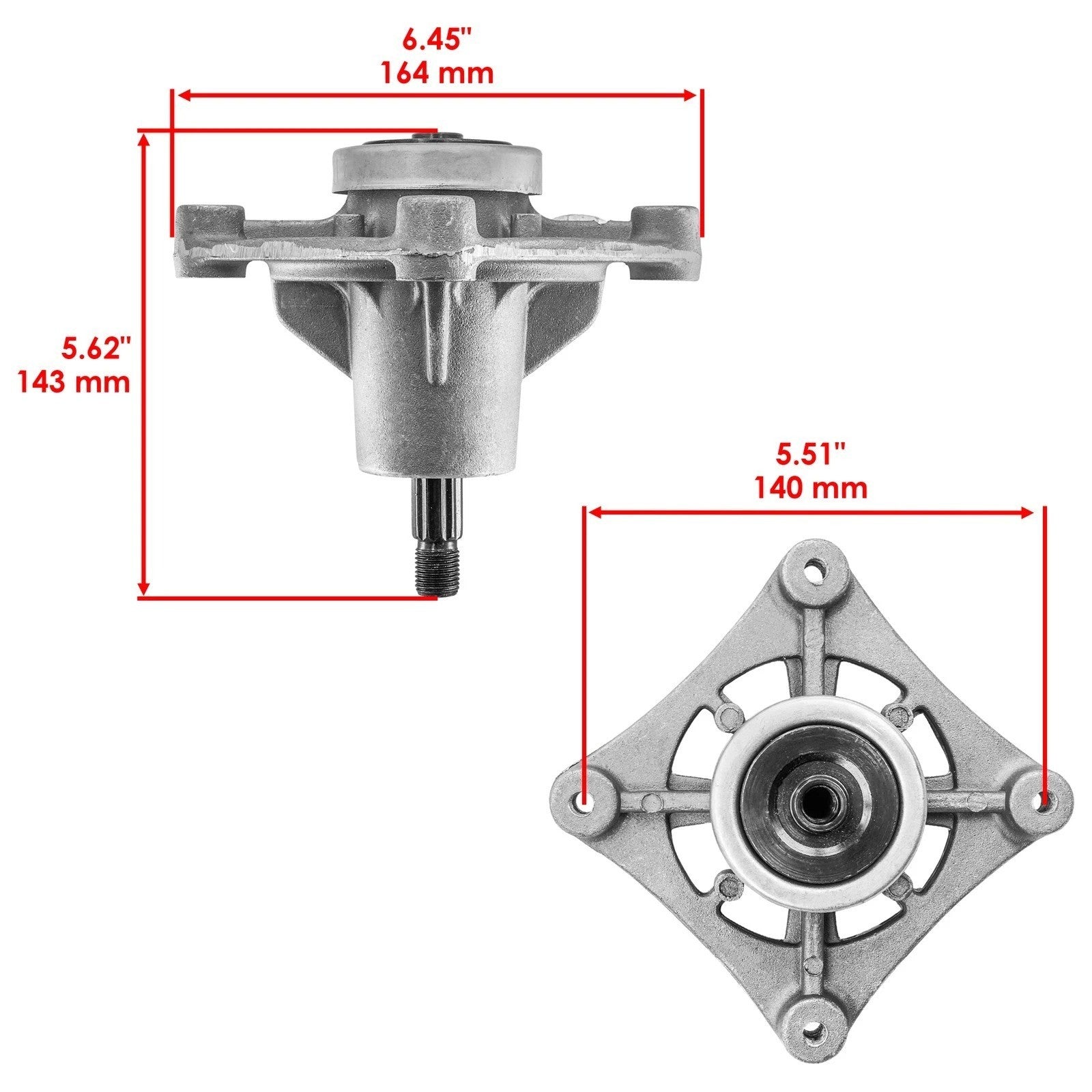 Caltric 604214P 34" 36" 42" Deck Spindle For Hustler Raptor / Dash / Surfer Pro