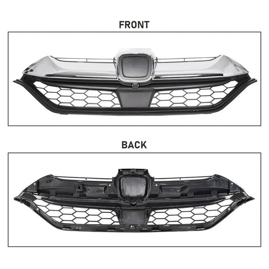 HECASA Fits Honda CRV CR-V 2017 2018 2019  Front Bumper Upper Grille
