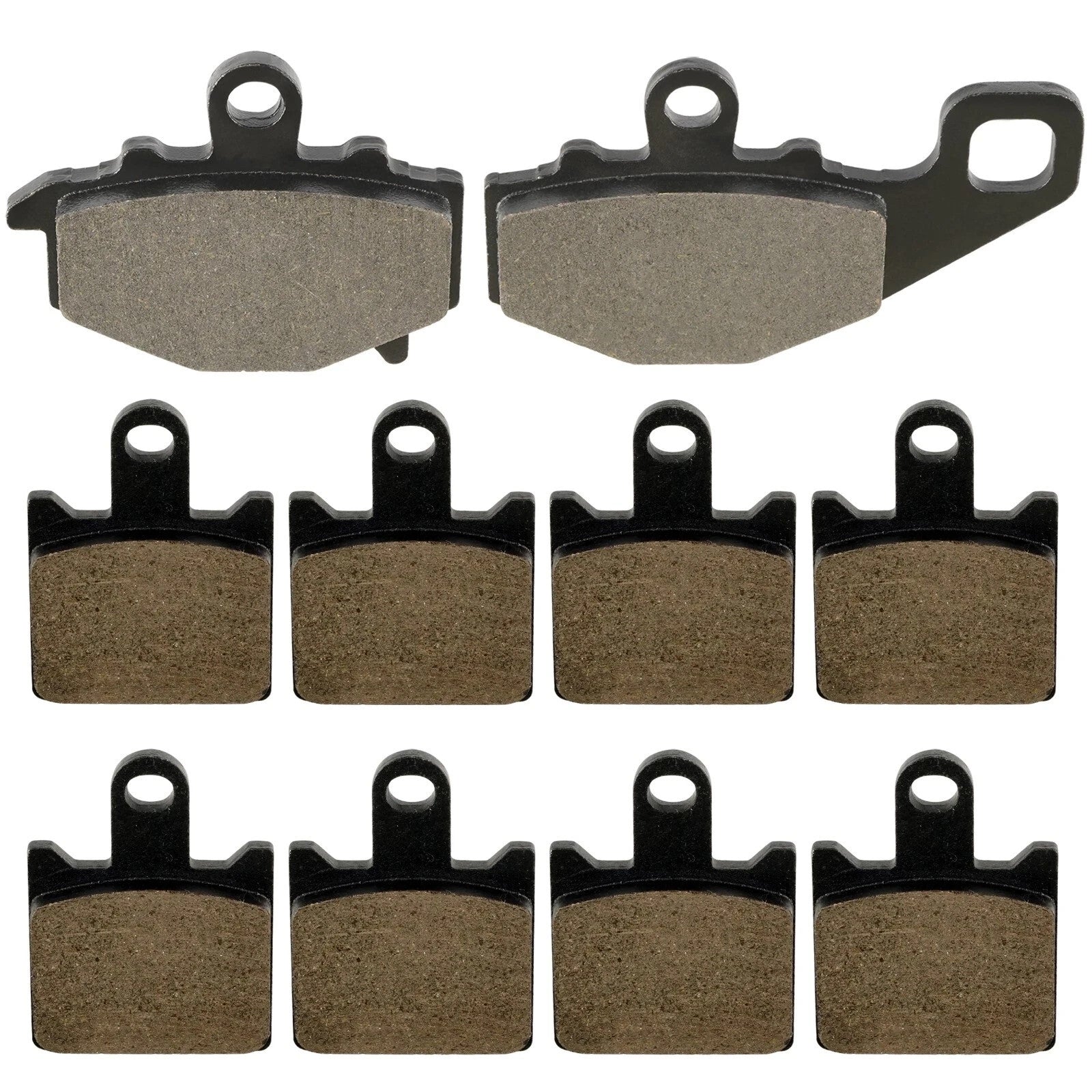 Caltric Front and Rear Brake Pads for Kawasaki ZX6R ZX-6R Ninja ZX600 2007-2012