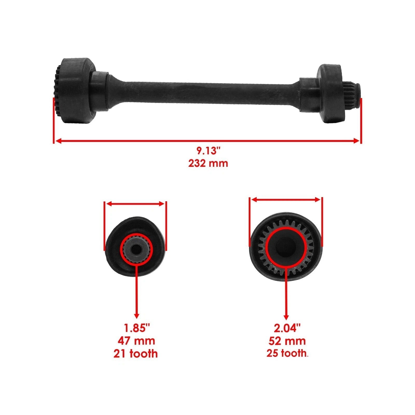 Rear Differential W/ Propeller Drive Shaft For Yamaha Grizzly 660 YFM660F 03-08