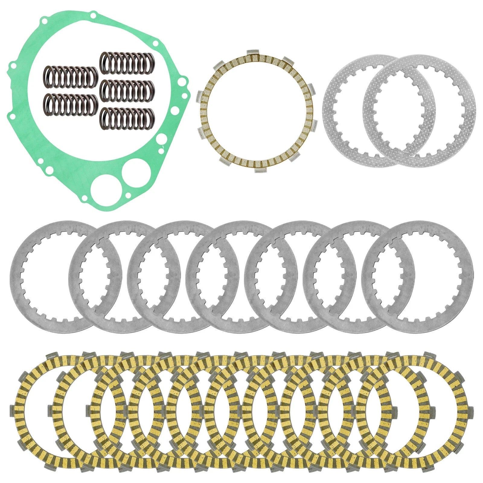 Clutch Friction Plates Gasket Springs Kit for Suzuki GSXR750 GSX-R750 2000-2003