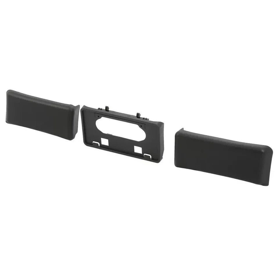 Front Bumper License Plate Bracket & Guards Pads Cap For 2009-2014 Ford F150