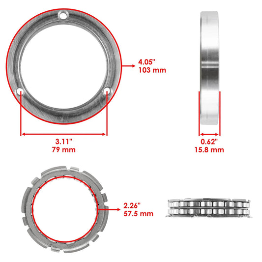 Starter Clutch One Way Bearing W/Gasket for Yamaha Raptor 700 YFM700 2006-2017