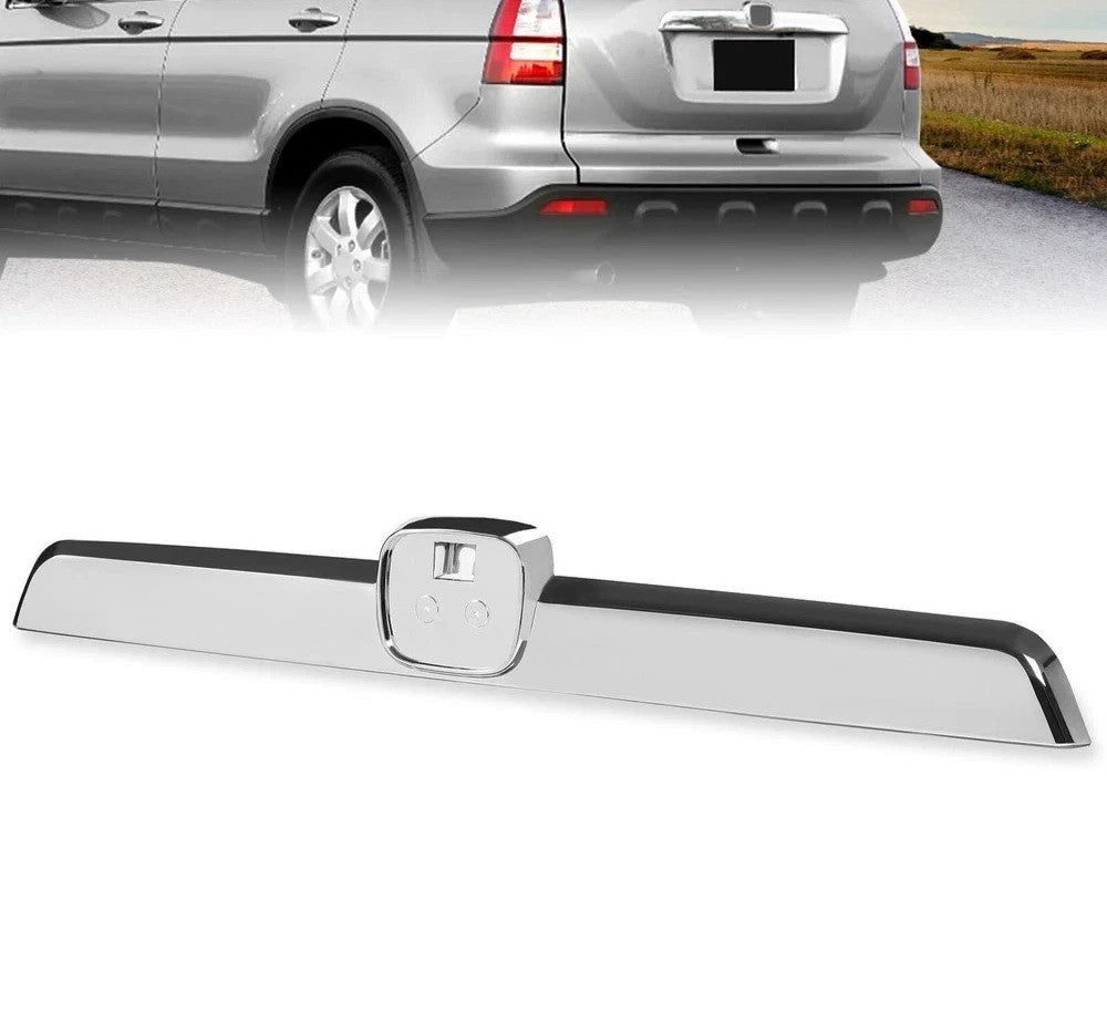 HECASA Chrome Rear Trunk Tailgate Trim Cover For Honda CRV CR-V 2007-2011