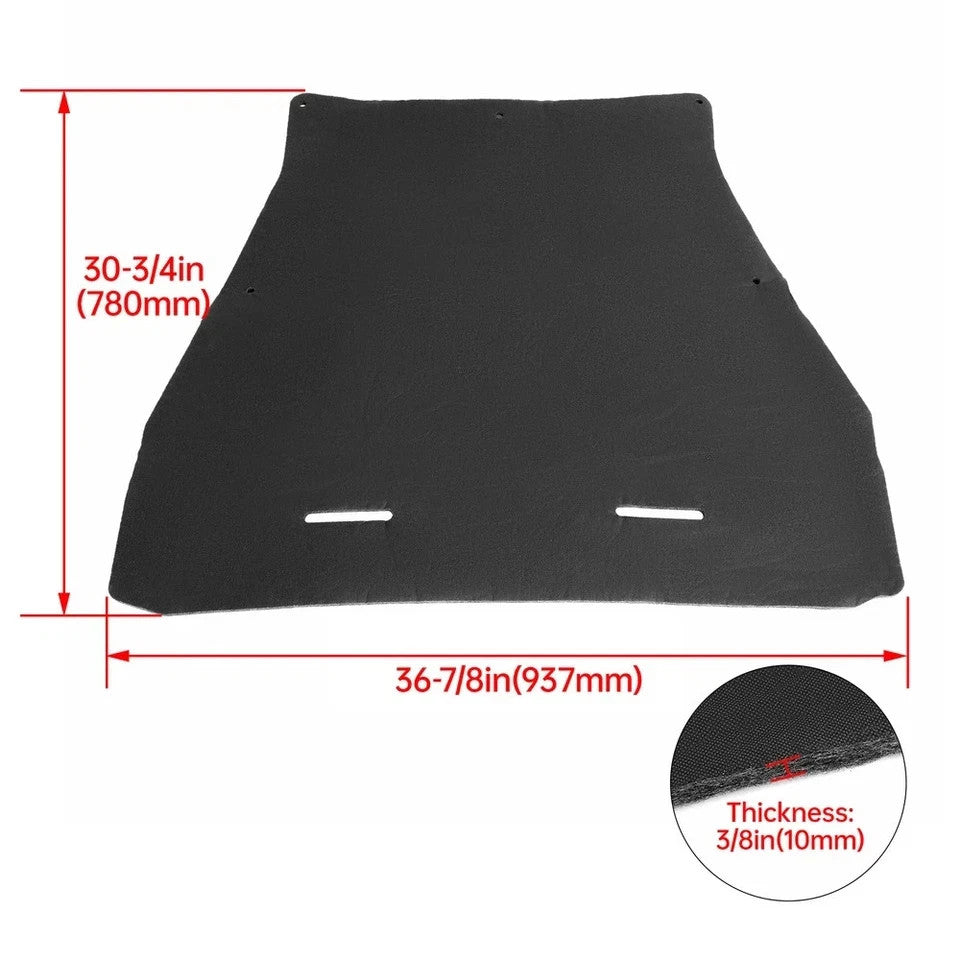 NEW Hood Insulation Pad 1/2" With Clips Black For Ford Ranger 2006-2012