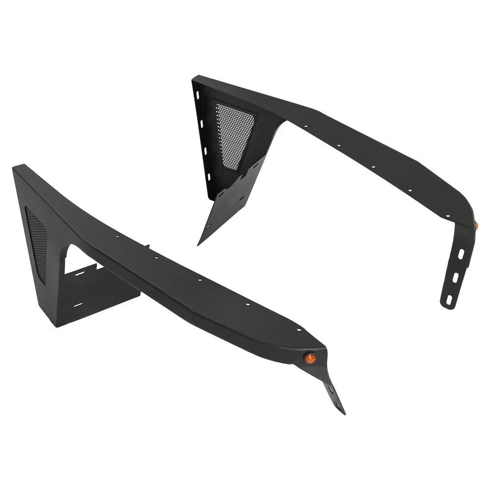 For Jeep Wrangler TJ 1997-2006 Front Fender Flares Guard Steel +LED Eagle Light