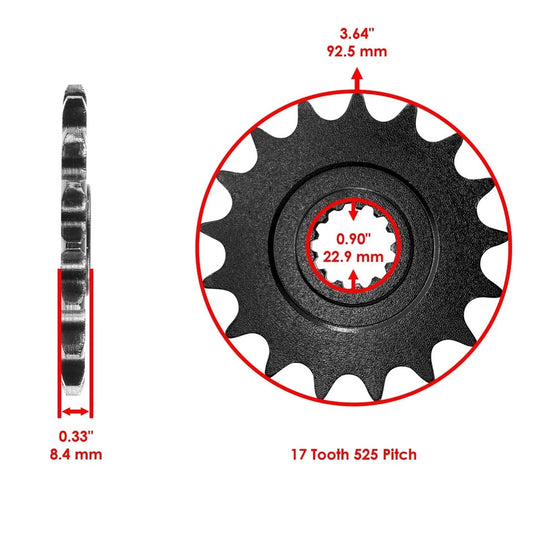 Drive Chain & Sprockets Kit for Kawasaki ZX1000D Ninja ZX-10R 2006 2007