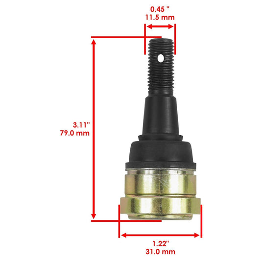 4 Front Lower Upper Ball Joint for Polaris Ranger 1000 2018 Except Crew , Diesel