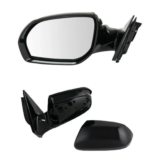Mirror Power Heated Smooth Black LH for Hyundai Santa Fe SUV New