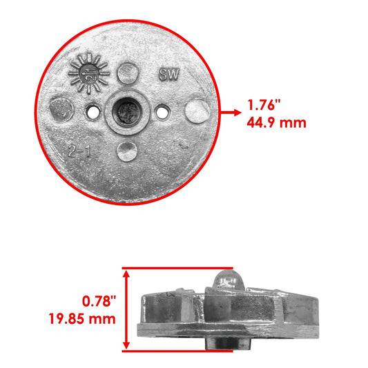 Water Pump Impeller for Polaris Sportsman X2 570 2015-2022 / 5138875 5137483