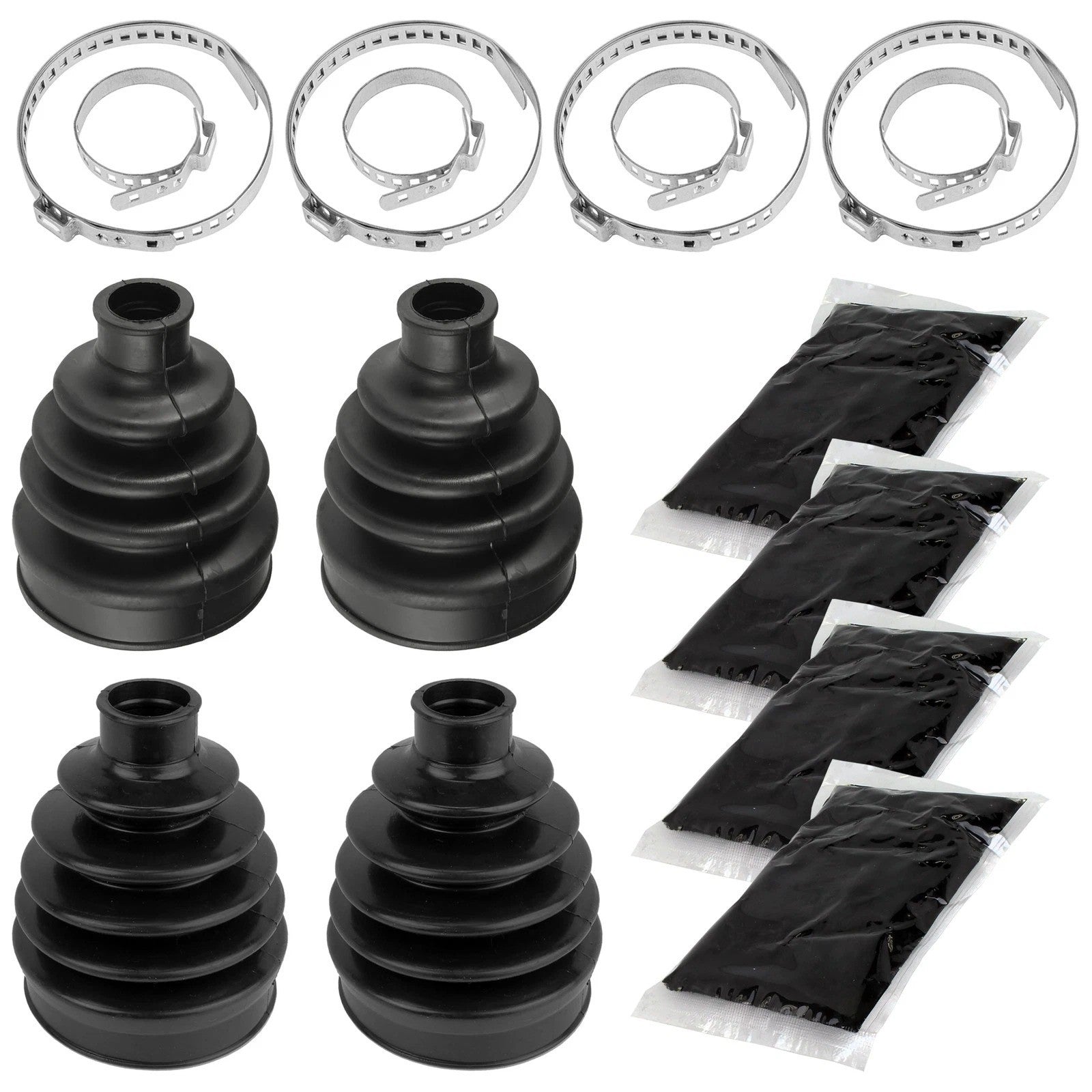 2 Front Axle Inner Outer CV Boot Kit for Can-Am Renegade 800 800R 4X4 2007-2012