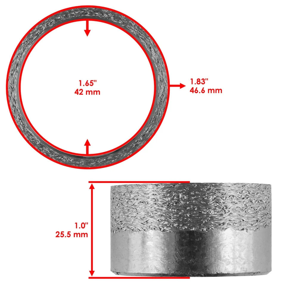 Exhaust Muffler Pipe Gasket for Yamaha Raptor 700 700R SE YFM700 YFM70 2015-2023