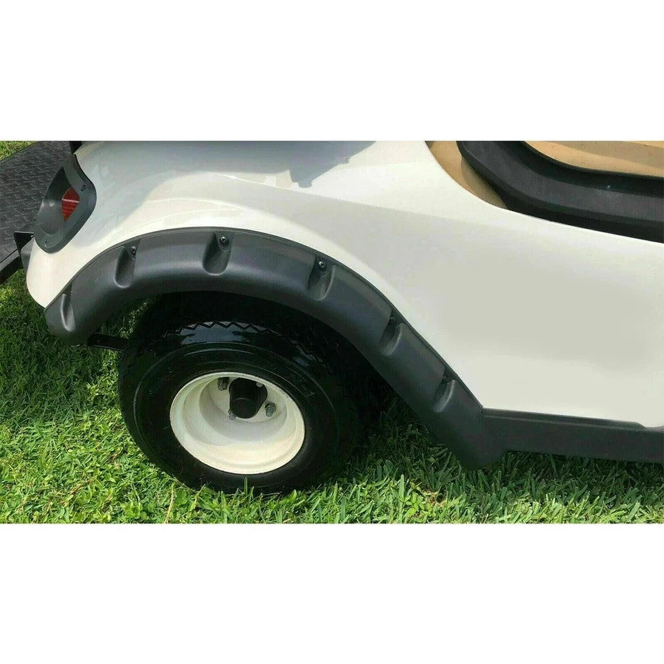 4PCS Front Rear Golf Cart Fender Flares W/ Steel Hardware For 1994-2013 EZGO TXT