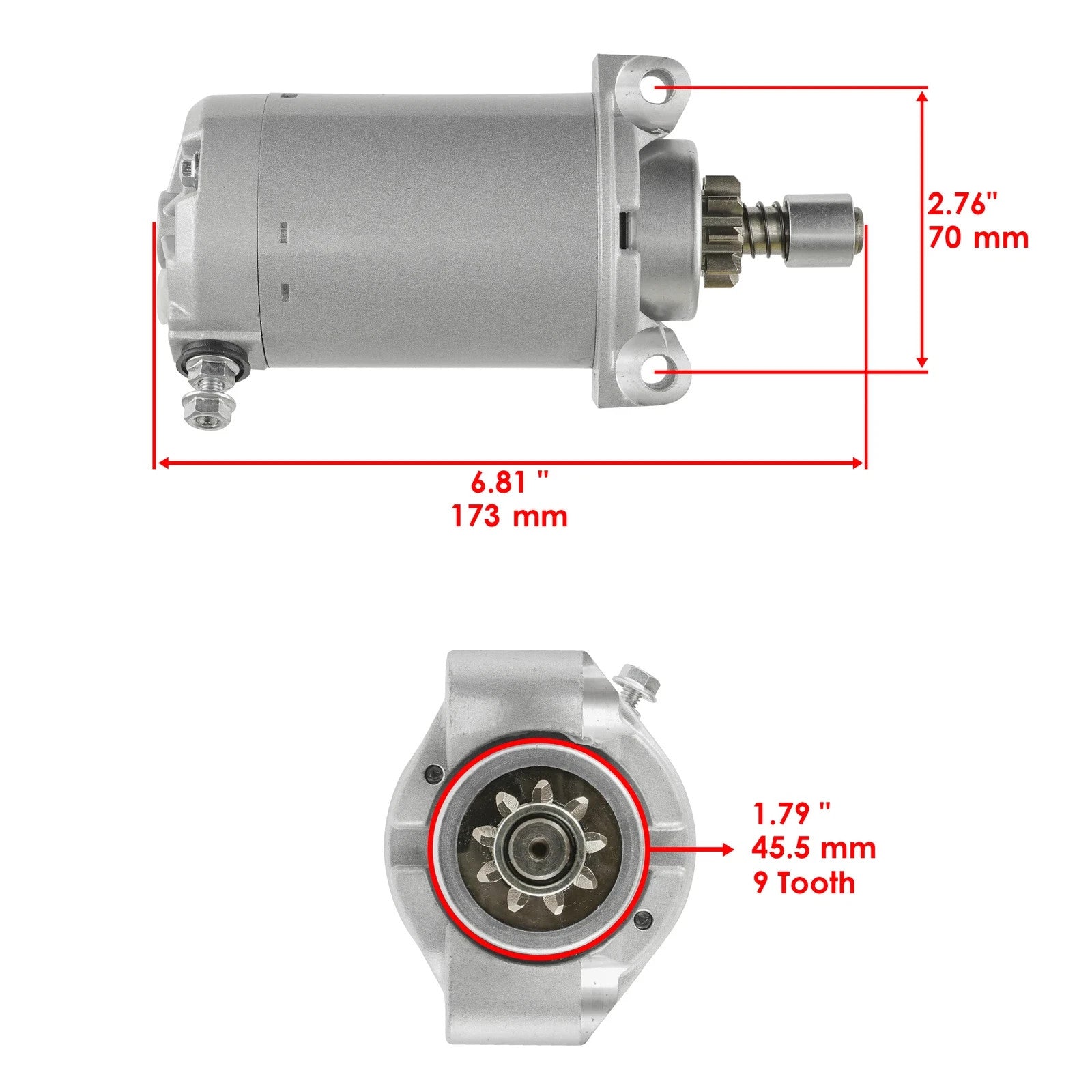 Starter for John Deere Riding Mowers Rx63 Rx73 Rx75 Rx95 Sx75
