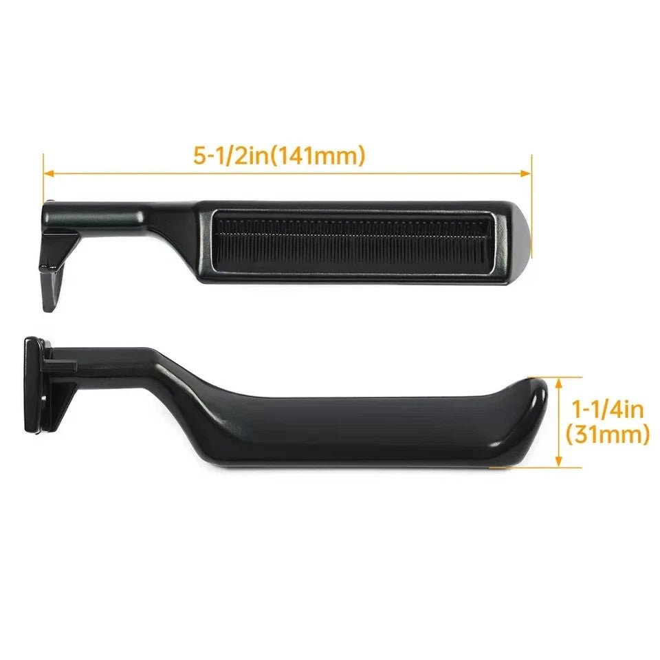 Black Metal Inside Door Handles Pair LH RH For 87-96 Ford F150 F250 F350 Truck
