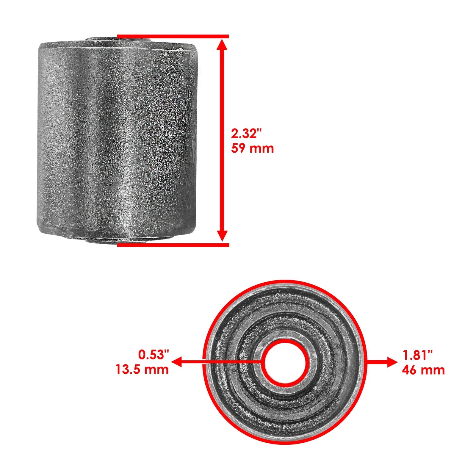 920-437 Haybine Conditioner Bushing For New Holland 472 477 479 495 488 1469