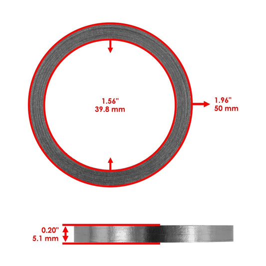 Exhaust Muffler Pipe Gasket for Suzuki DR-Z400S 2000-2022 / DRZ400SM 2005-2022