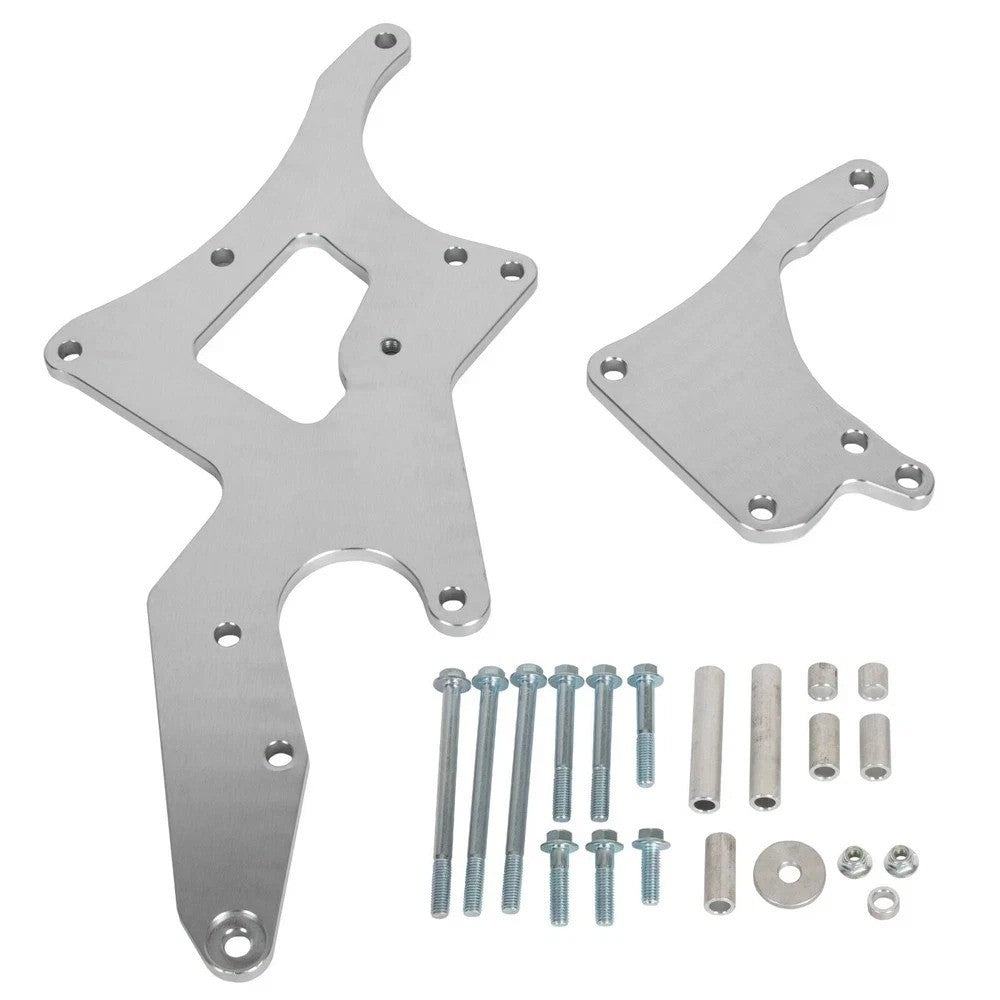 HECASA For LS Engine Serpentine Bracket Power Steering Pump Swap Conversion