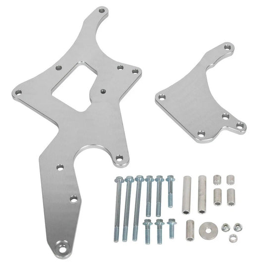 HECASA For LS Engine Serpentine Bracket Power Steering Pump Swap Conversion