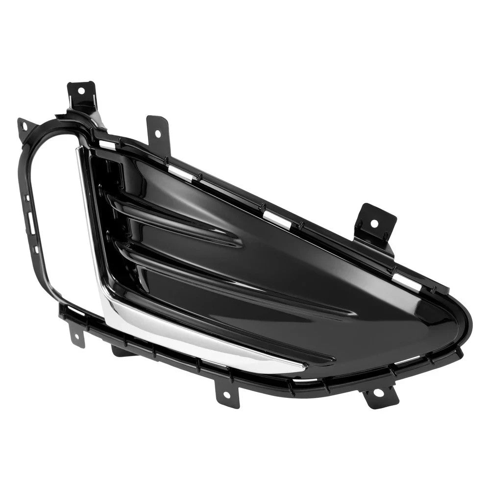 HECASA Front Bumper Fog Light Lamp Cover Bezel Passenger For Ford Edge 2019-2024
