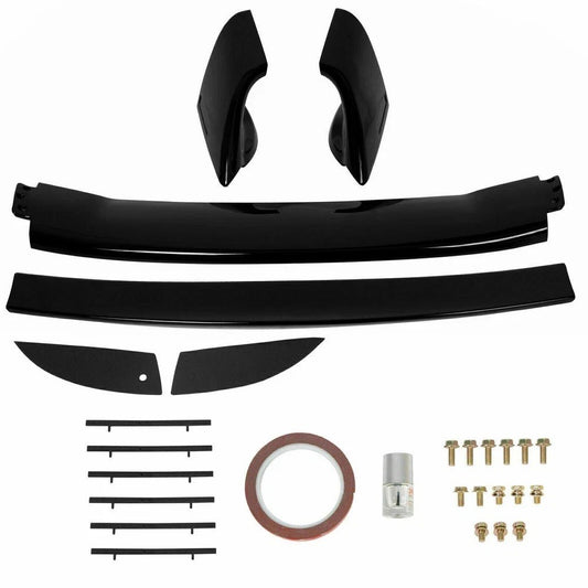 Black Painted Mu Style RR Rear Trunk Spoiler Wing For 2006-2011 Honda Civic 4Dr