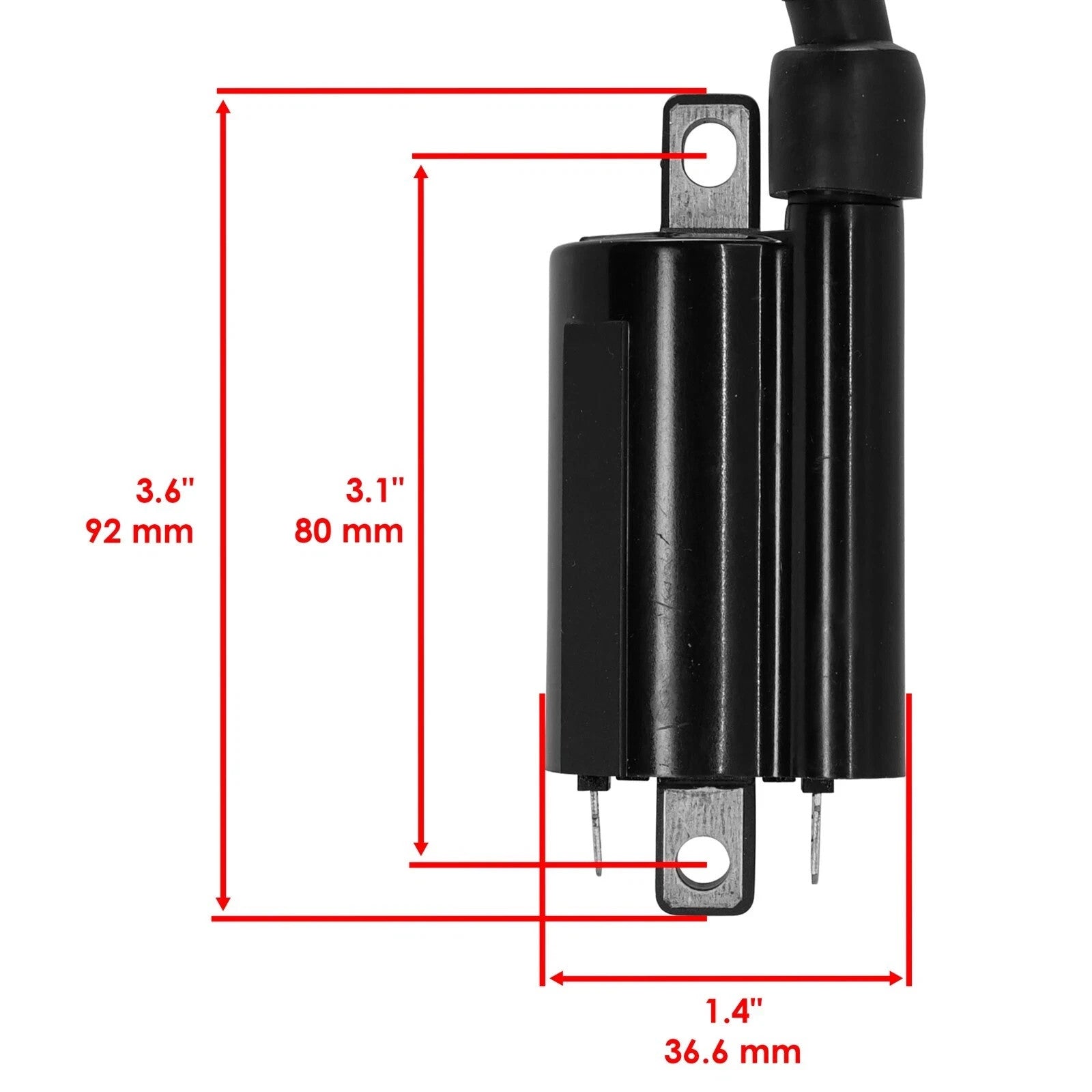 Caltric Ignition Coil for Kohler CH26 CV26 ECH730 ECH740 ECH749 / 2451902-S