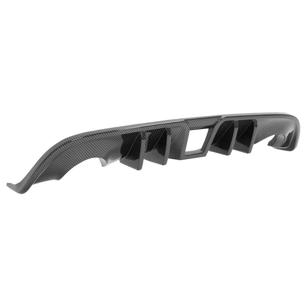 For Nissan 370Z 09-20 Rear Bumper Diffuser Lip Racing Spoiler 4 Fins Carbon Look