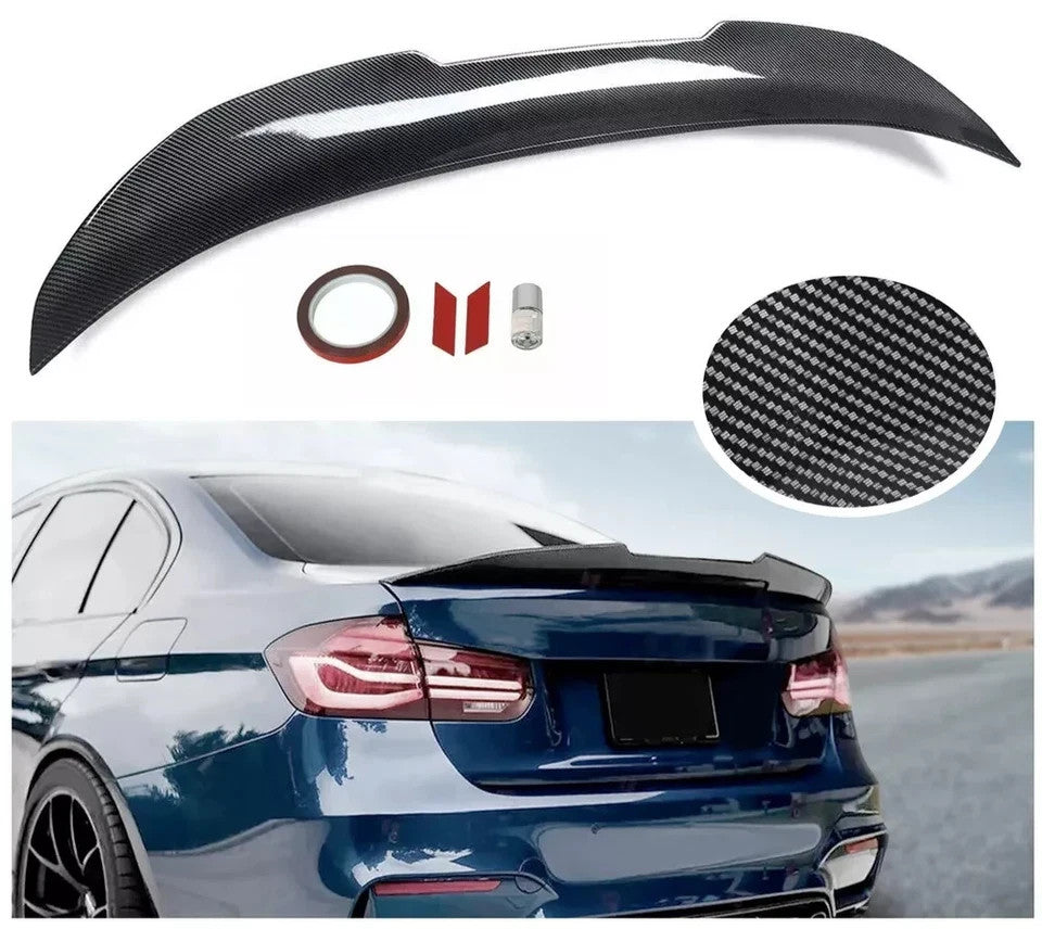 Carbon Fiber PSM Style Rear Trunk Spoiler Wing For BMW F30 F80 335i 328i 12-18
