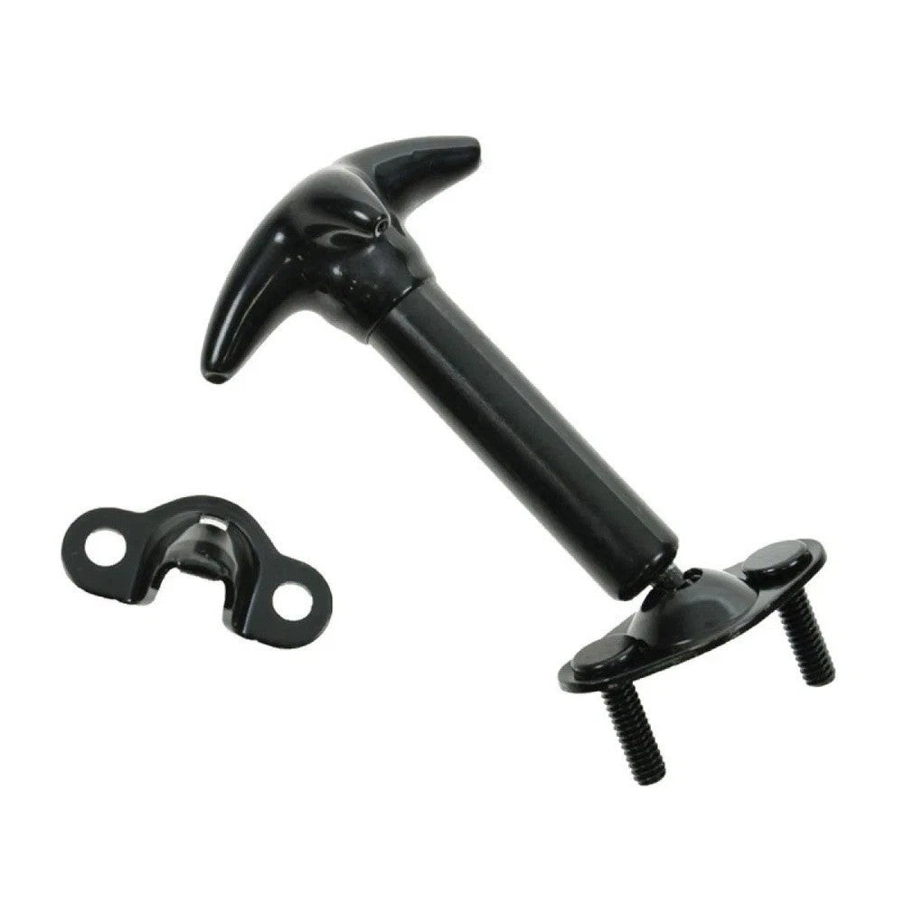 Black Hood Latch & Catch Bracket Pair Set Kit LH & RH for Jeep Wrangler CJ DJ