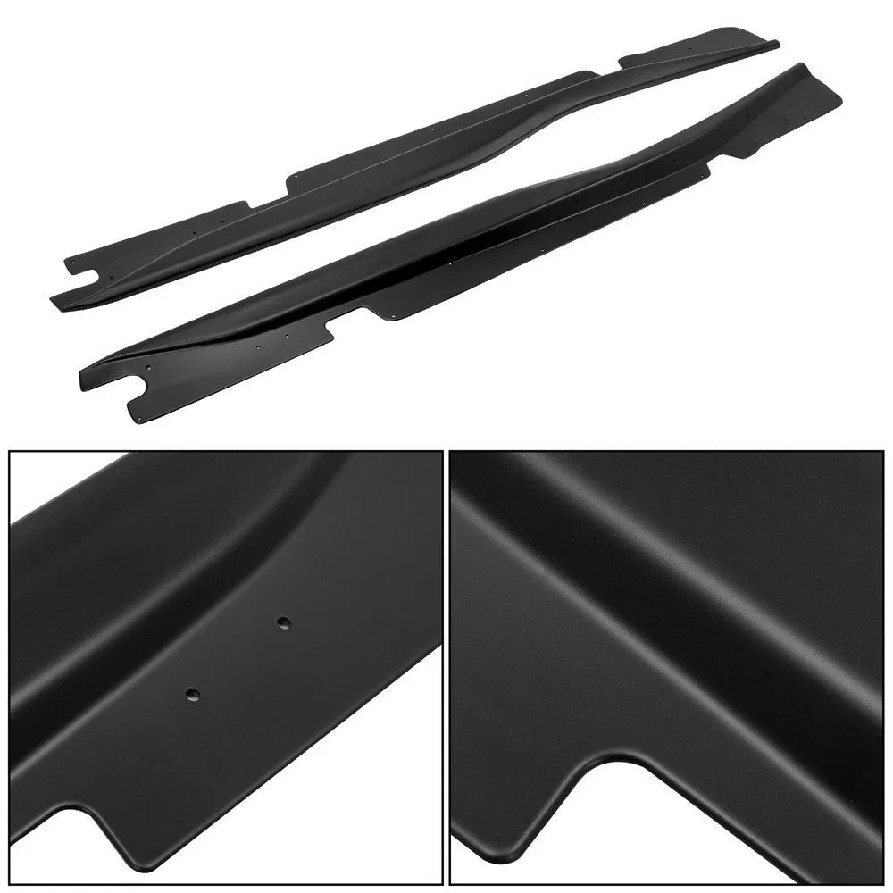 Side Skirt For 14-19 Chevrolet Corvette C7 stingray Z06 Style Rocker Panel Black