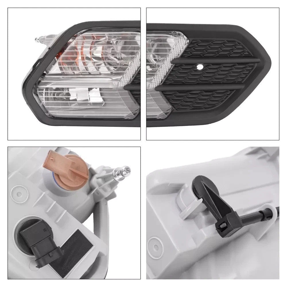 Passenger Side For Ford Escape 2017-2019 Driving Bumper Fog Light w/Bulb & Cover