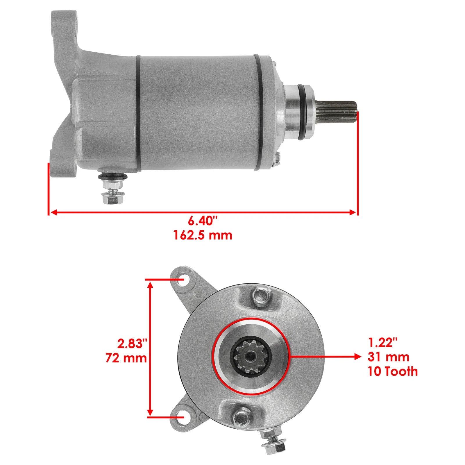 Caltric Starter for Suzuki Quad Runner  LT160 LT230  LT250 