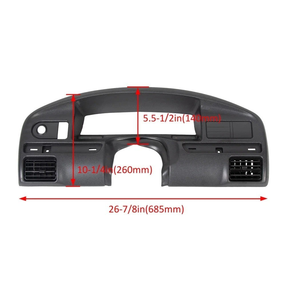 Instrument Dash Cluster Bezel Cluster Trim For 1992-1997 Ford F150 F250 F350
