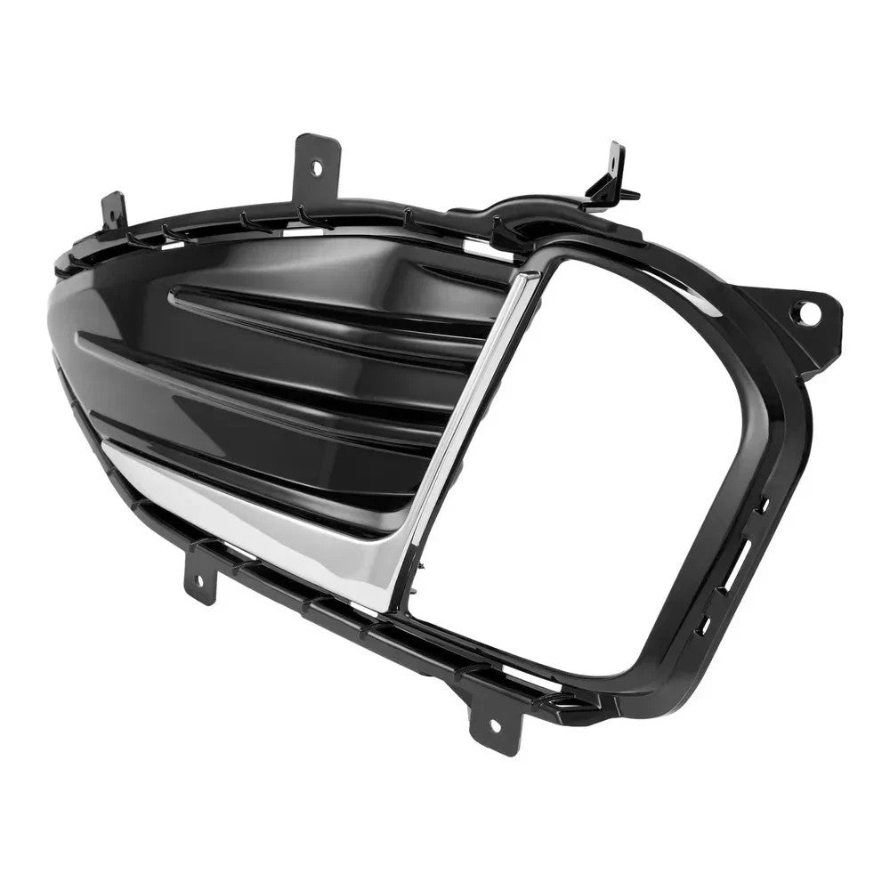 HECASA Driver Side Chrome Bumper Fog Light Cover Bezel For Ford Edge 2019-2024