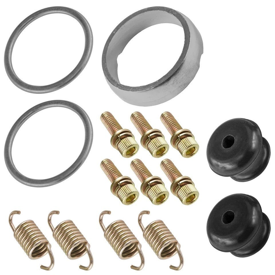 Exhaust Muffler Silencer Gasket Seal Spring Kit For Polaris RZR XP 900 2011-2013