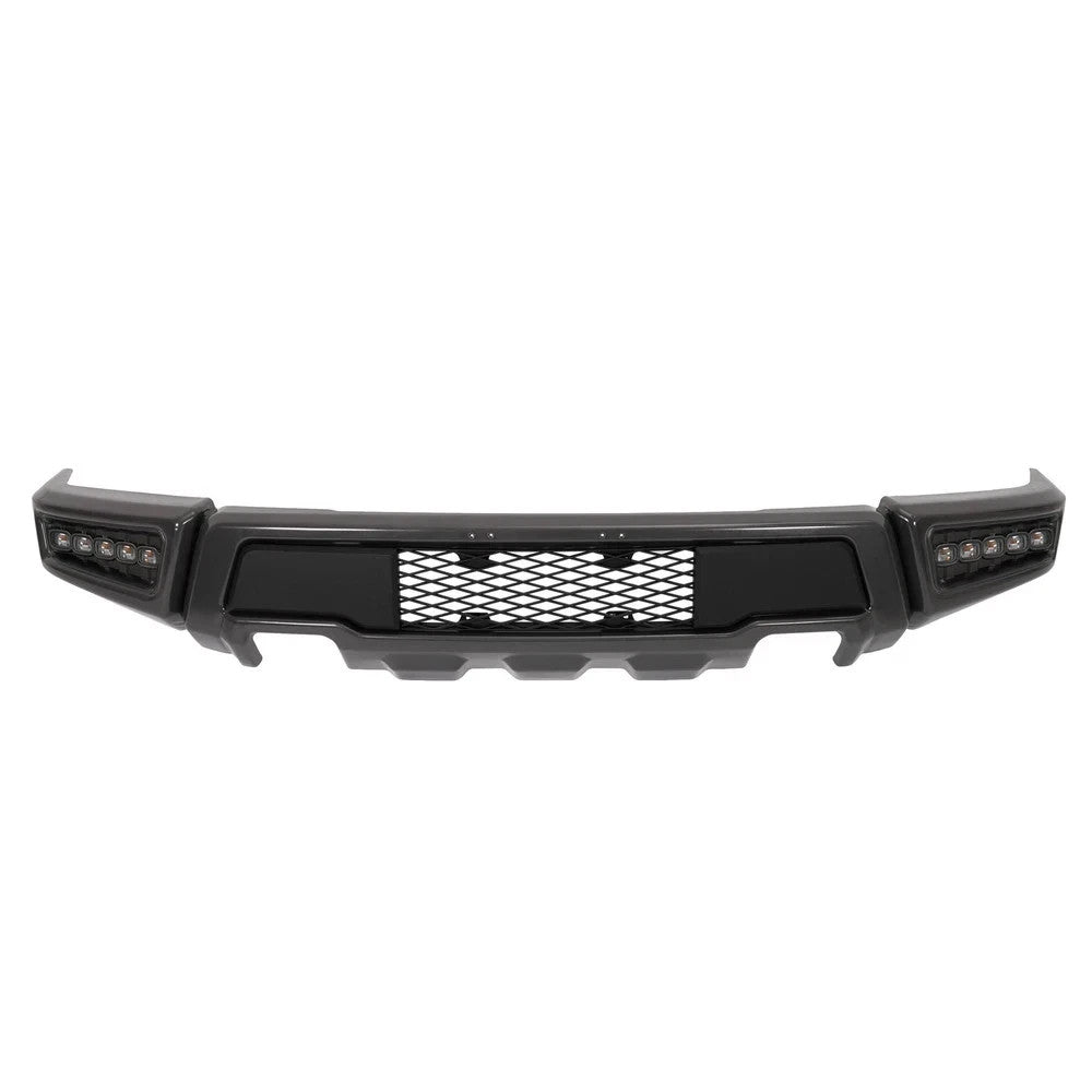 Gray Raptor Style Front Bumper Assembly W/LED Light For Ford F150 2009 2010-2014