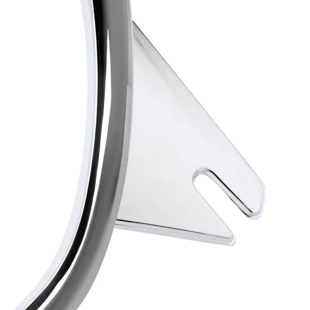 HECASA 2Pcs Chrome Headlight Bezel Cover ABS For Freightliner Columbia 2001-2017
