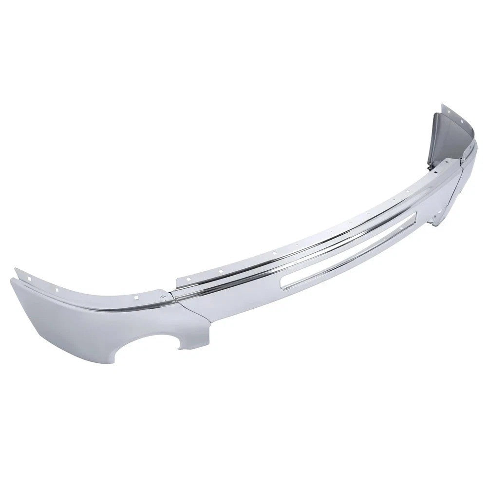 Chrome Front Bumper w/ Fog Light Holes for 2007-2013 GMC Sierra 1500 2500 3500HD