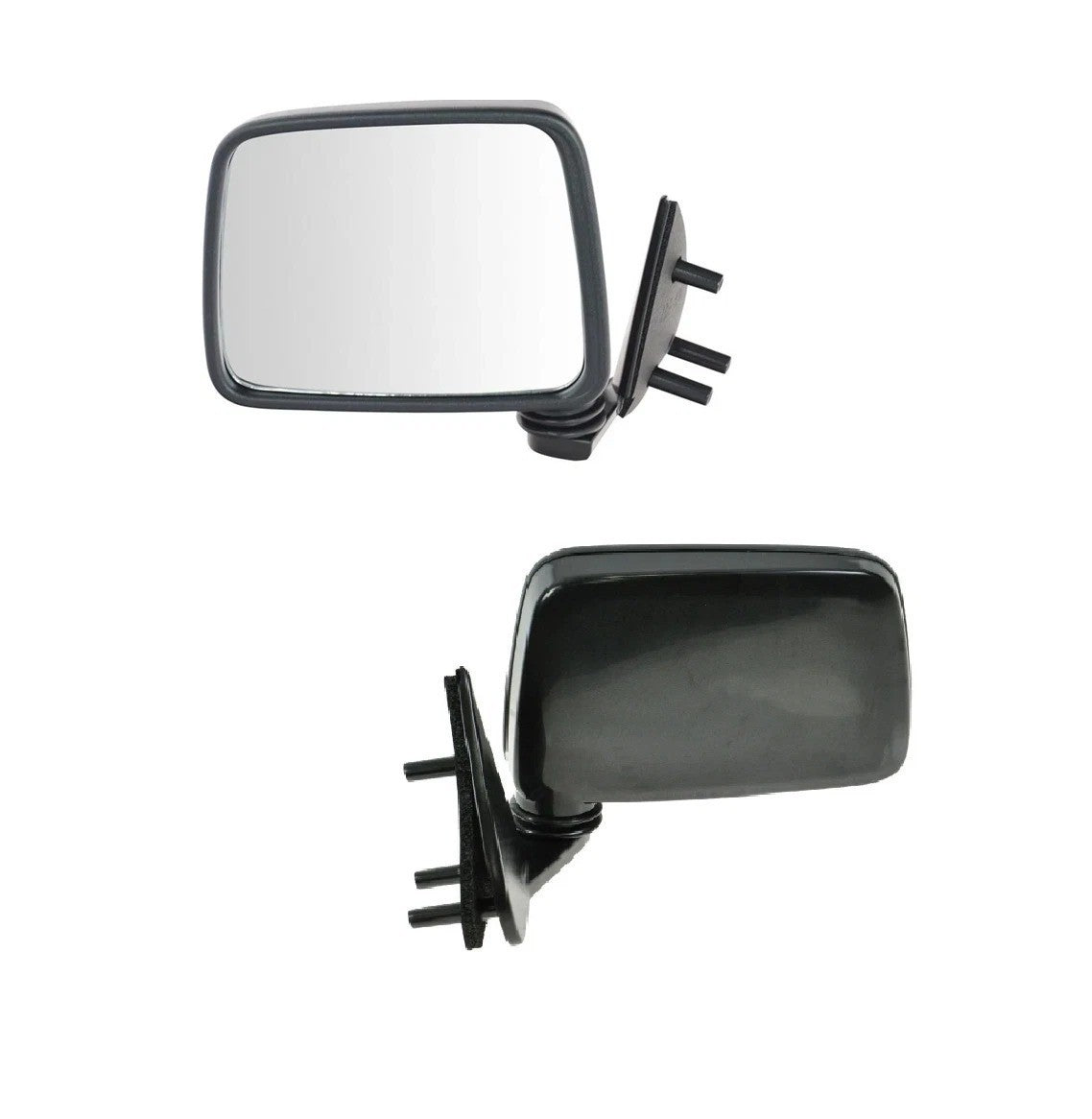 Black Manual Side View Mirror Left/Right Pair Set For Pathfinder D21 Truck