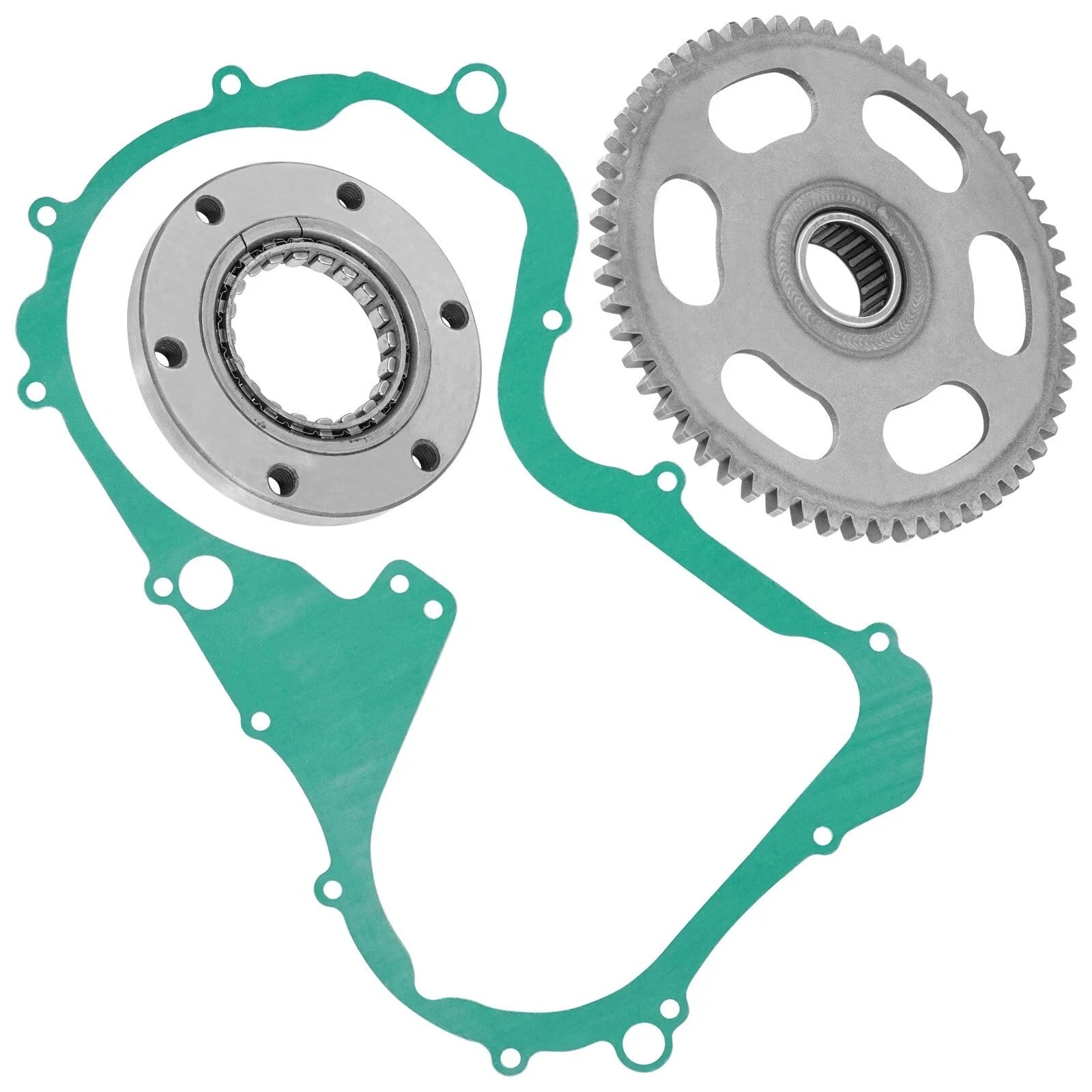 Starter Clutch Sprag Idler Gear W/Gasket For Suzuki LT-F4WDx King Quad 300 91-98