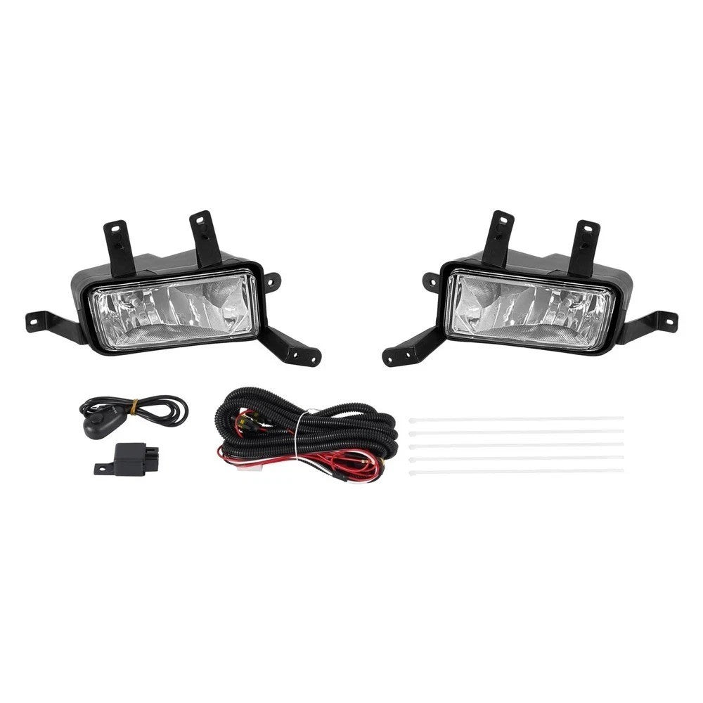 For GMC Yukon XL Suburban 2015-2020 Bumper Fog Lights Driving Lamps W/Bulbs