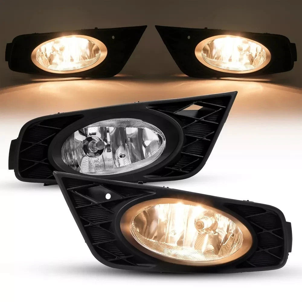 Bumper Driving Fog Lights Lamps Chrome LH+RH For Honda Odyssey 08-10 w/Switch