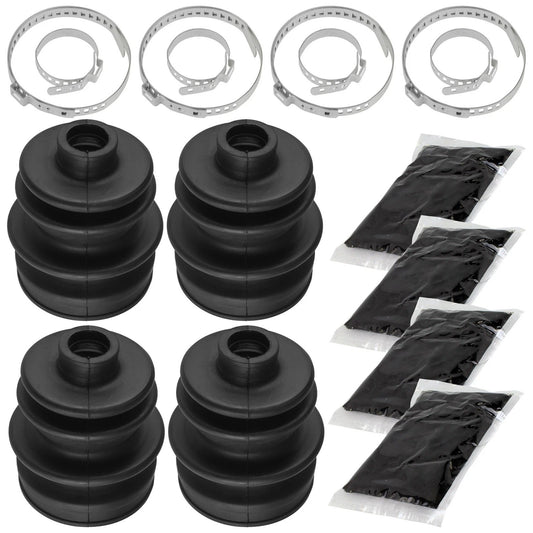 2 Rear Axle Inner Outer CV Boot Kit for Arctic Cat 250 2X4 4X4 2002 2003 04 2005