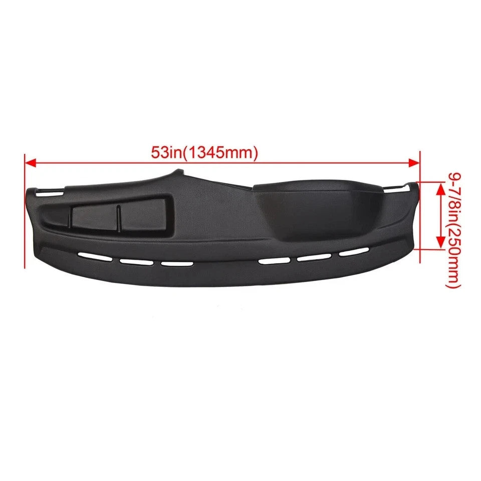 Dashboard Molded Dash Cap Cover Black For 1984-1991 BMW 3-Series E30 318i 325i