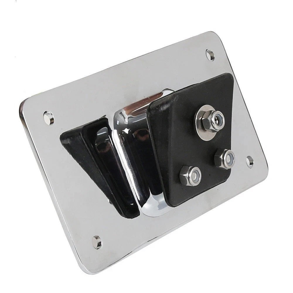Laydown License Plate Mounting Bracket Frame For Harley Sportster Dyna Softail