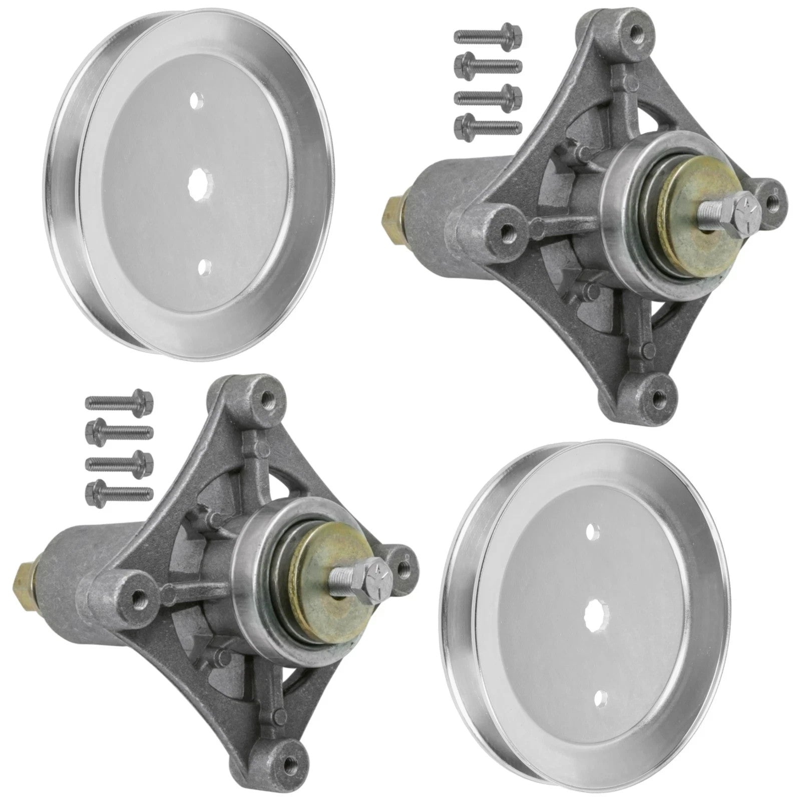 46" Deck Spindle & Pulley for Poulan 175A46 960420153 960420157 Pro 21546446