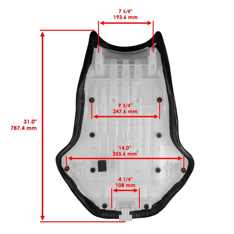 Complete Seat for Suzuki LT-A700X King Quad 700 LTA700X 4x4 2005-2007 Black Seat