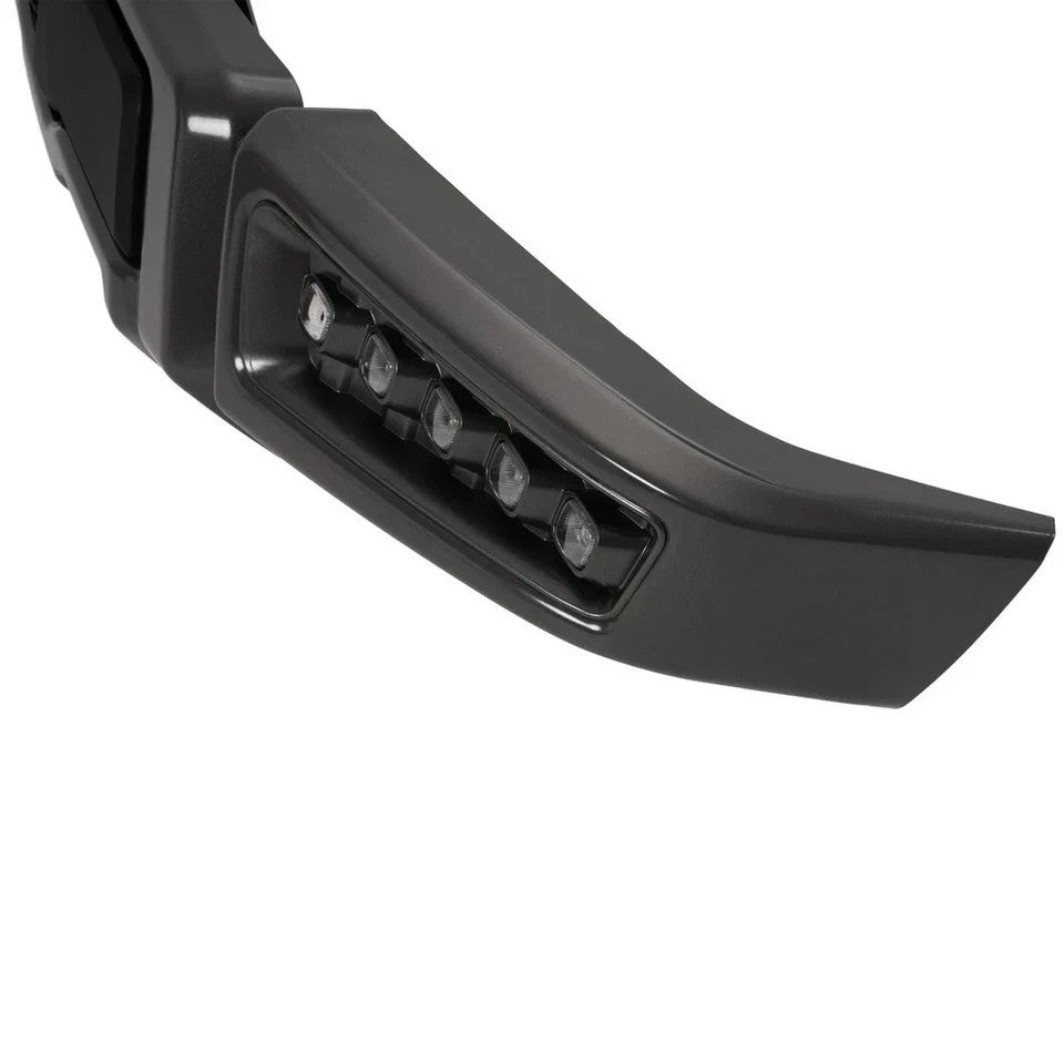 Gray Raptor Style Front Bumper Assembly W/LED Light For Ford F150 2009 2010-2014